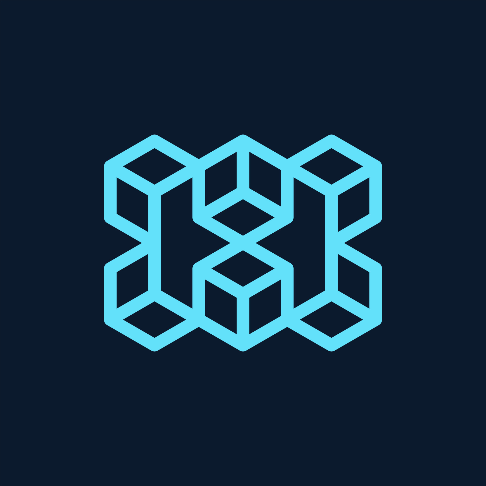 Letter h block monogram line creative logo 21165153 Vector Art at Vecteezy