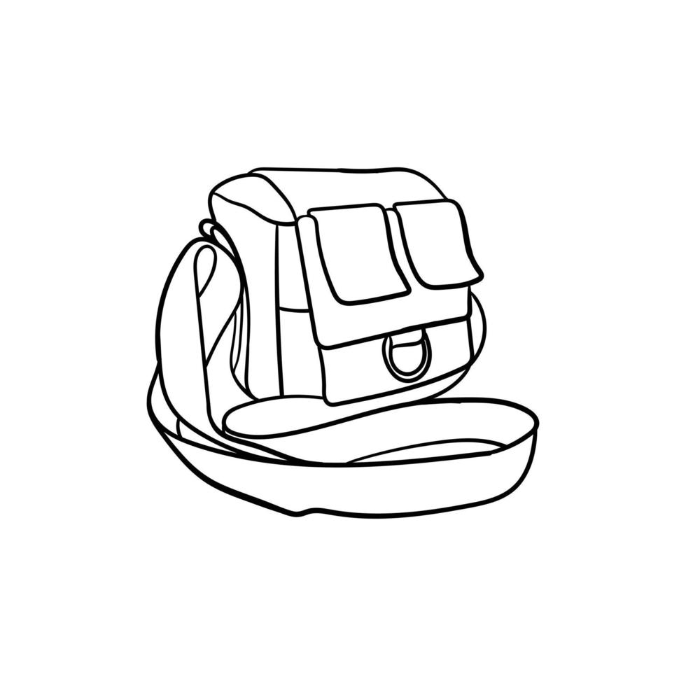 Bag modern line art creative design vector