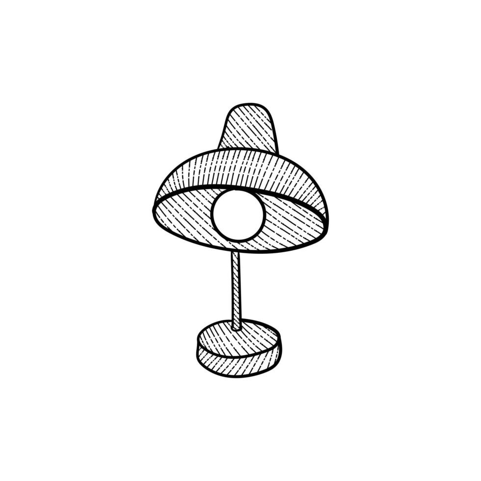 Lightbulb standing vintage art creative design vector