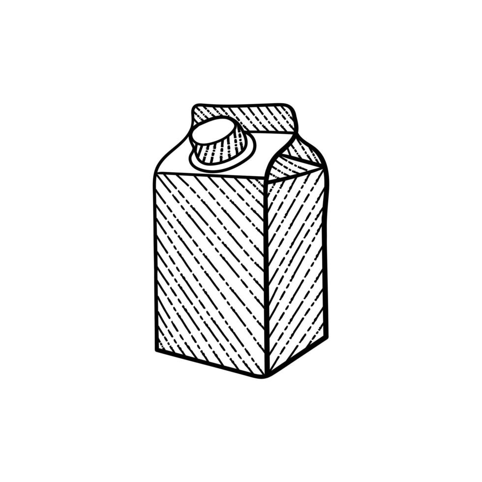 bebida caja Clásico estilo ilustración creativo diseño vector