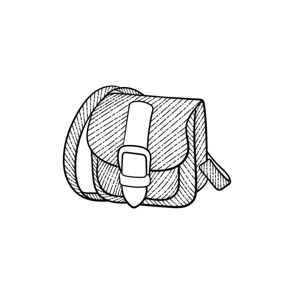 School bag casual vintage style creative design vector