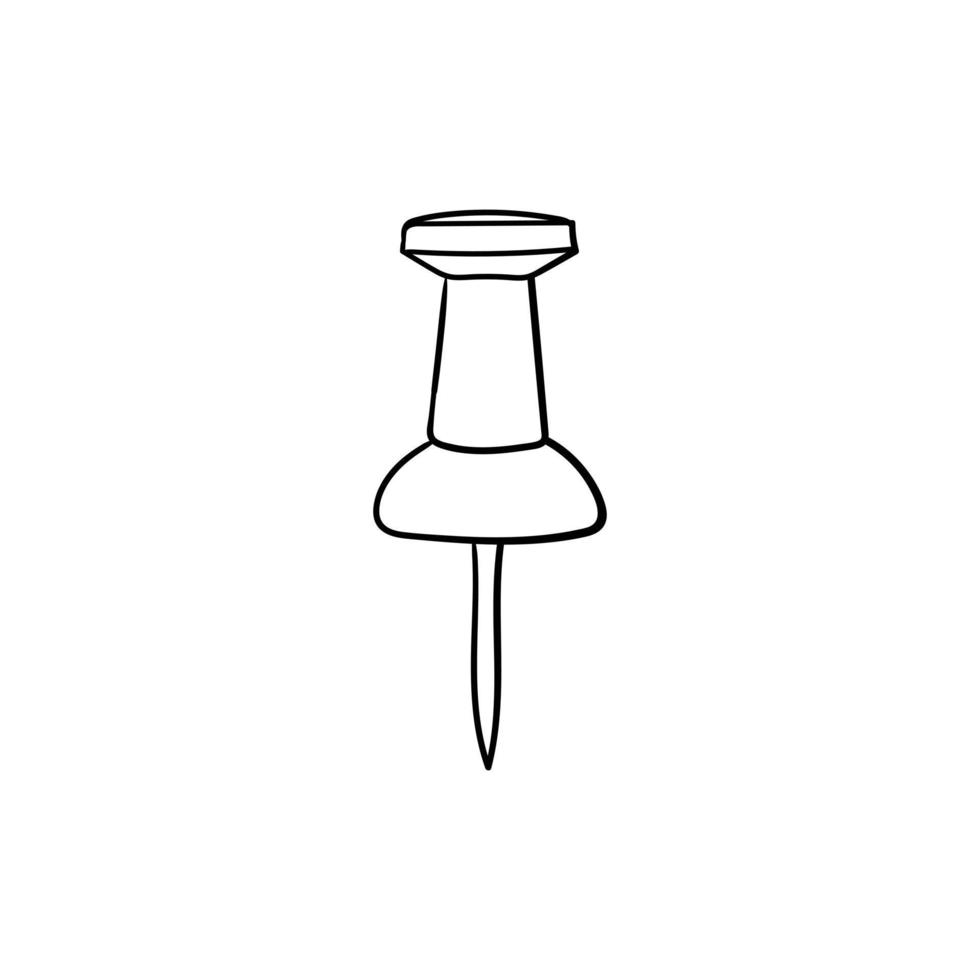 Push pin marker line modern creative design vector