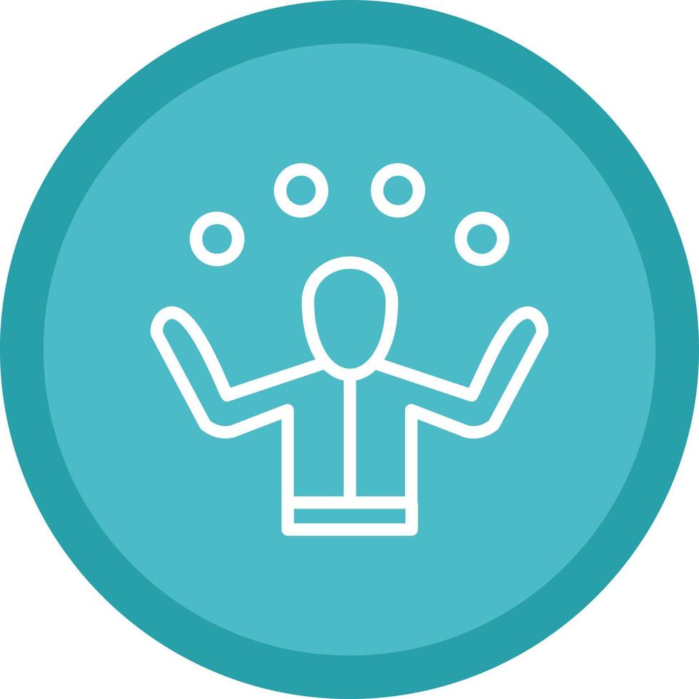 Juggling Vector Icon Design