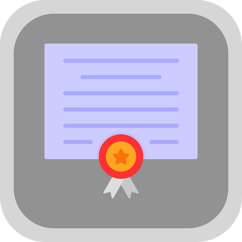 Certificate Vector Icon Design