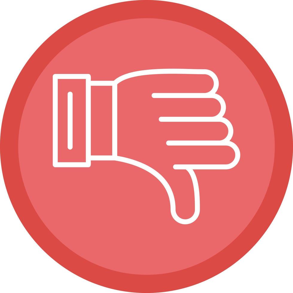 Thumbs Down Vector Icon Design