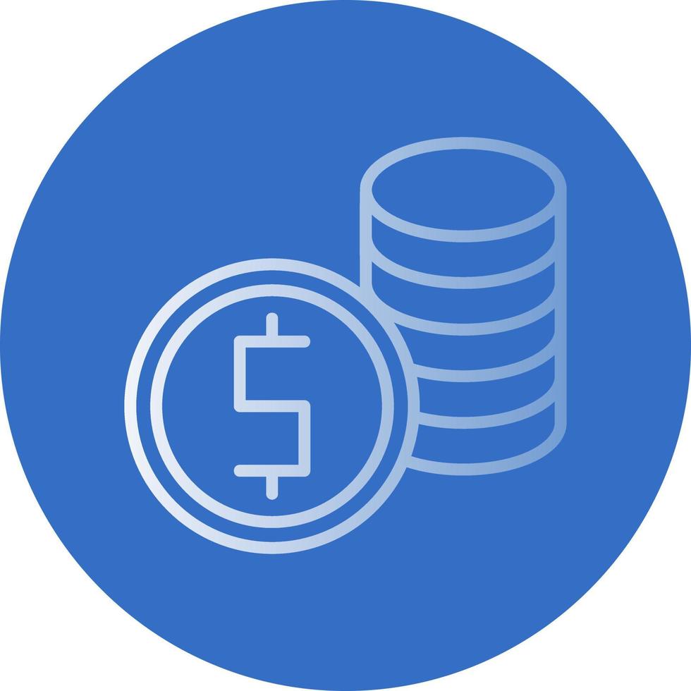 Coin Stack Vector Icon Design