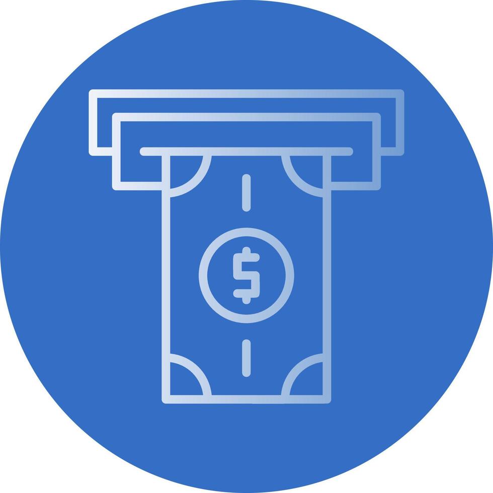 Money Withdrawal Vector Icon Design