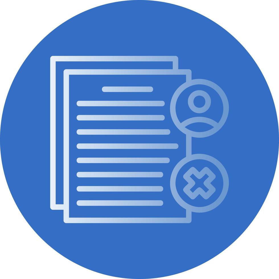 Rejected Vector Icon Design