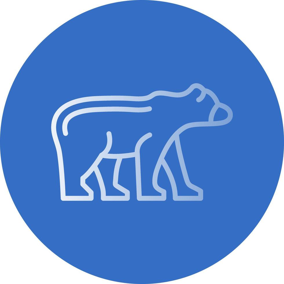 diseño de icono de vector de oso