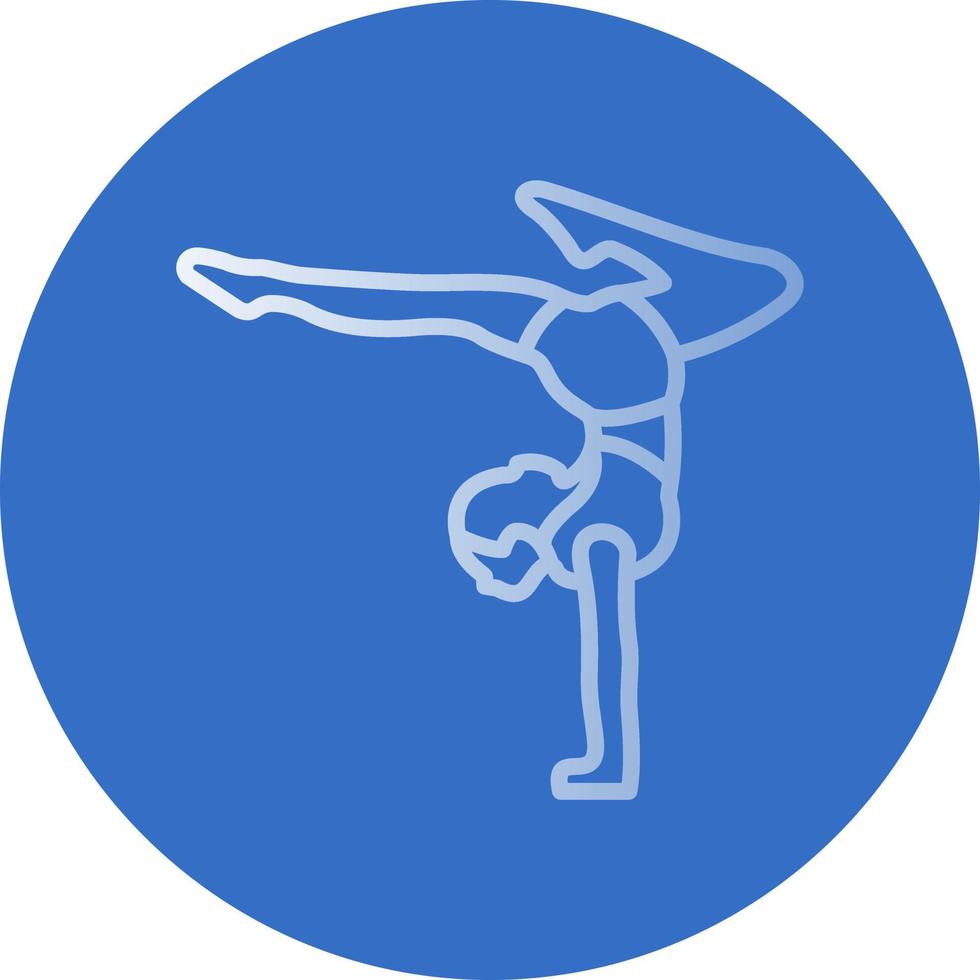 Acrobatic Vector Icon Design