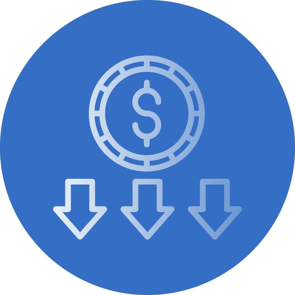 Money Loss Vector Icon Design