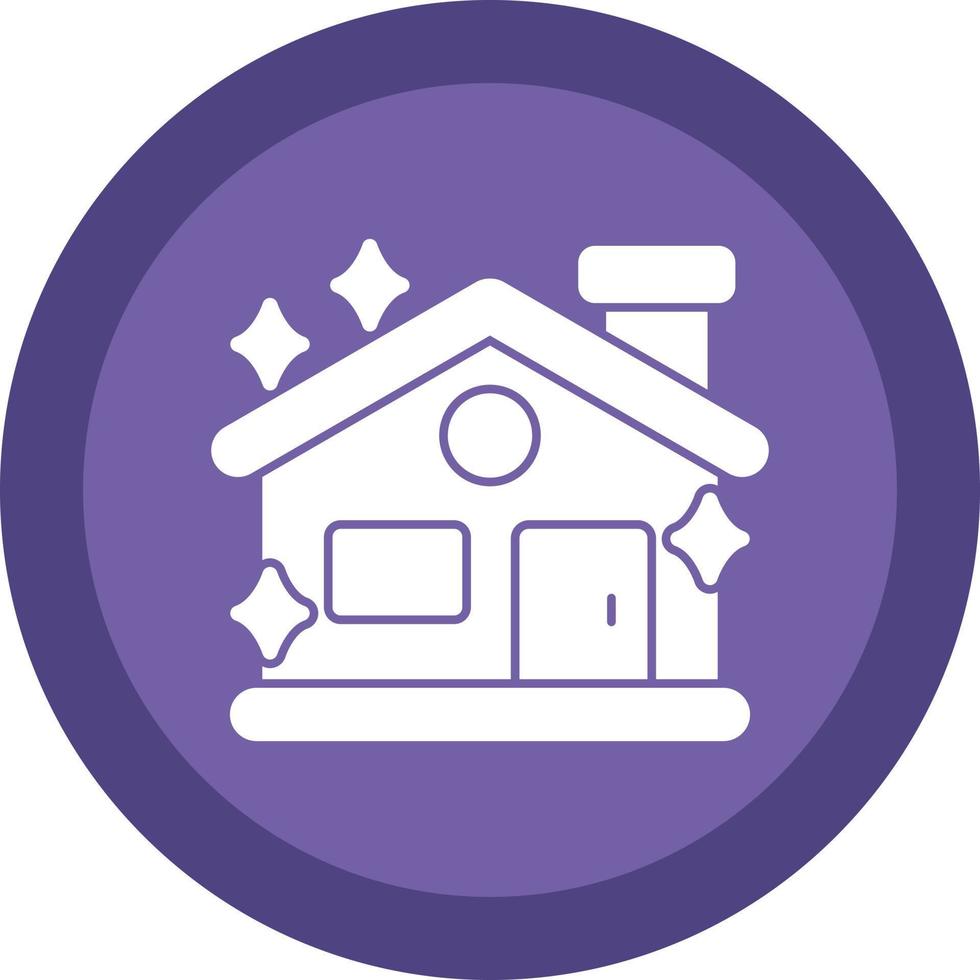 Clean House Vector Icon Design