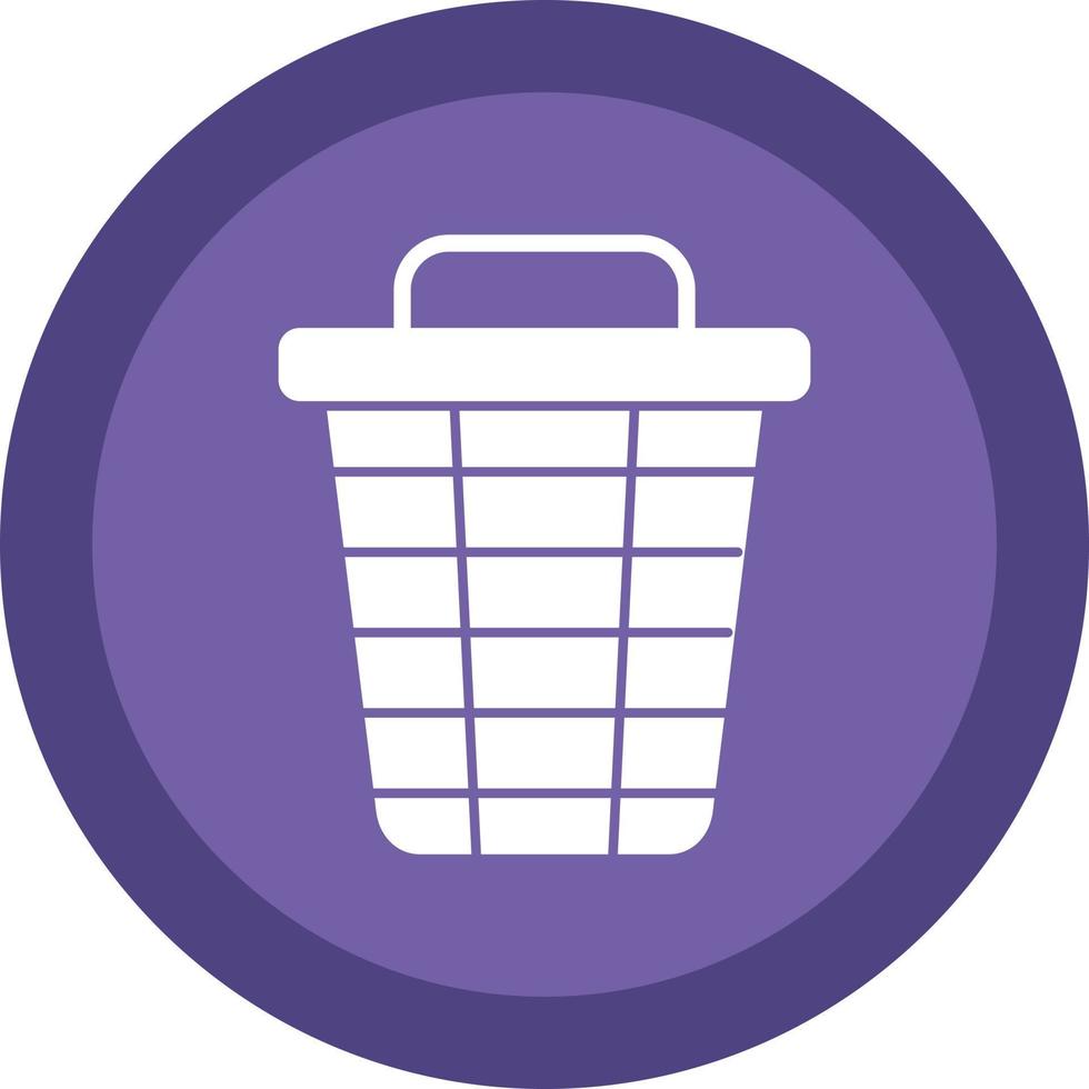 Trash Bin Vector Icon Design
