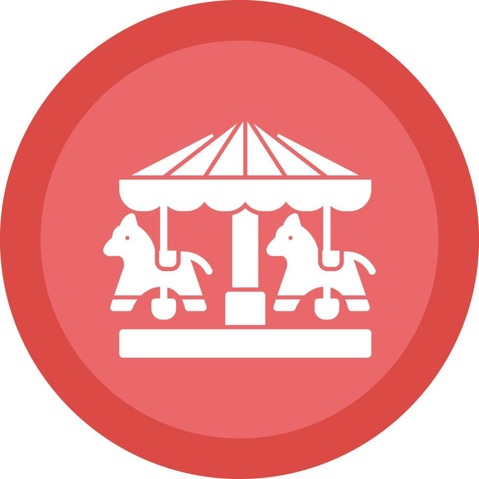 Merry Go Round Vector Icon Design