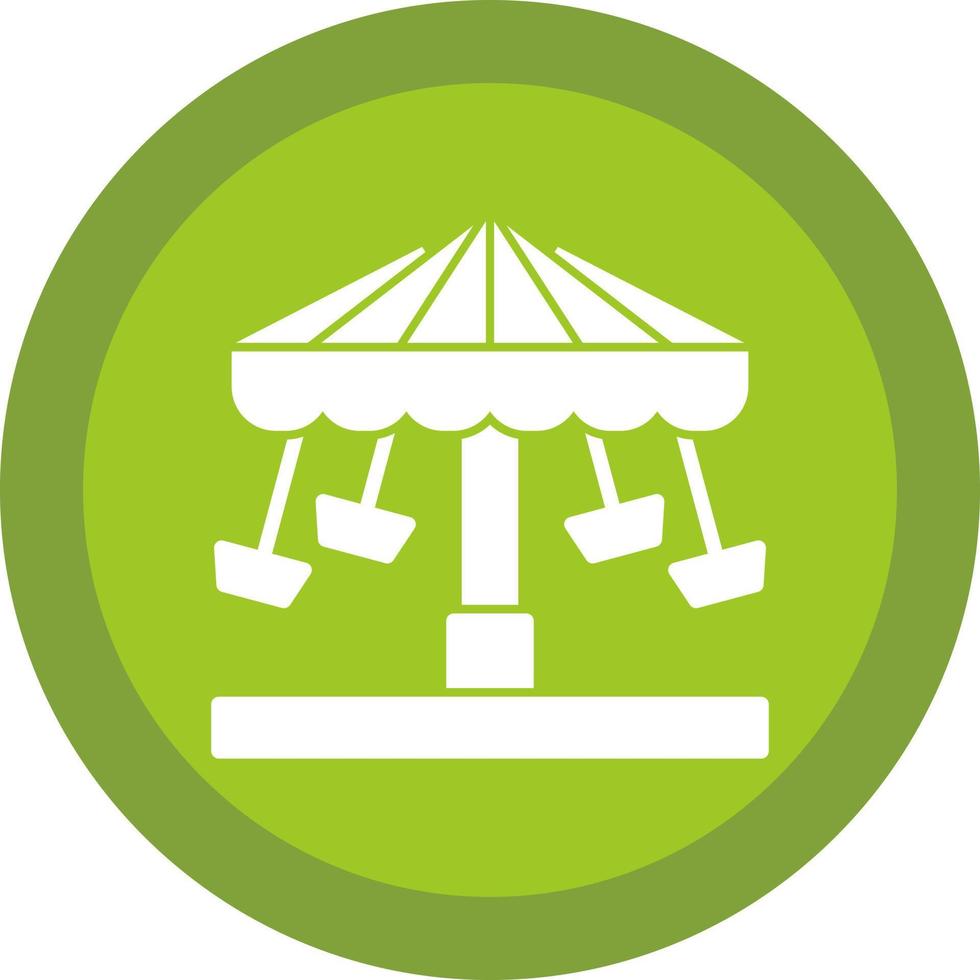 Chair Swing Ride Vector Icon Design