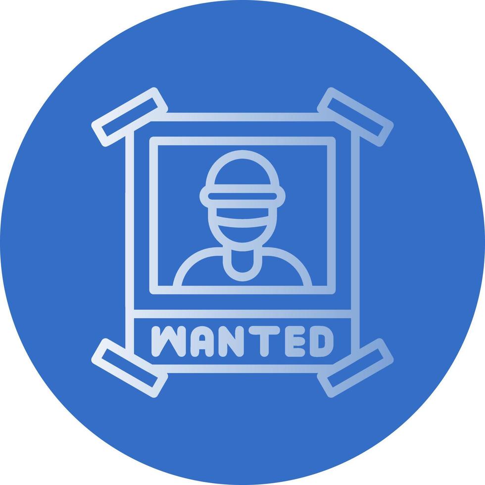 Wanted Vector Icon Design