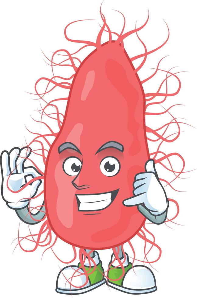 Escherichia Cartoon character vector