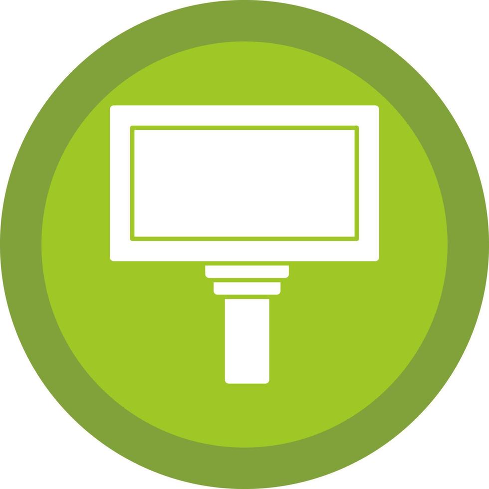 Hanging Billboard Vector Icon Design