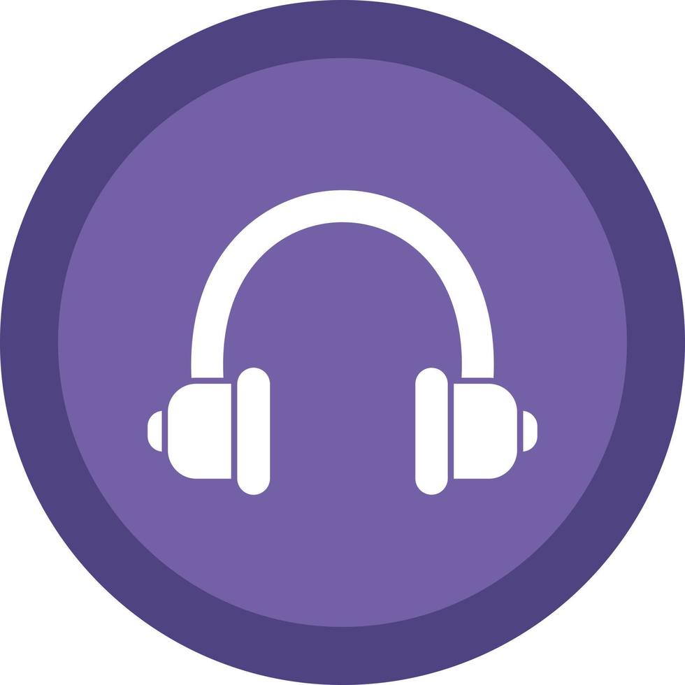 Audio Headset Vector Icon Design