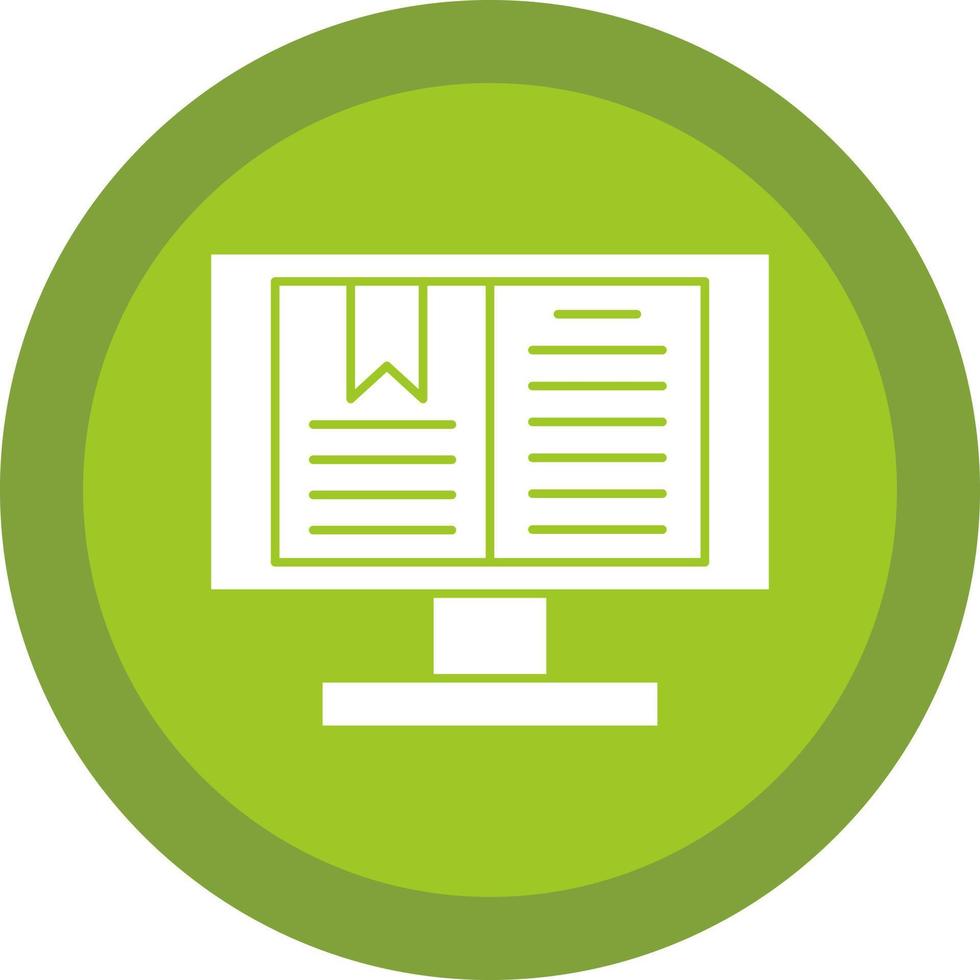 Digital Book Vector Icon Design
