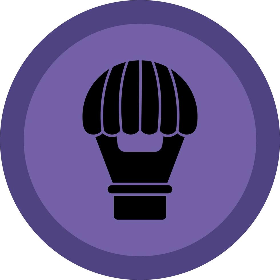 Hot Air Balloon Vector Icon Design