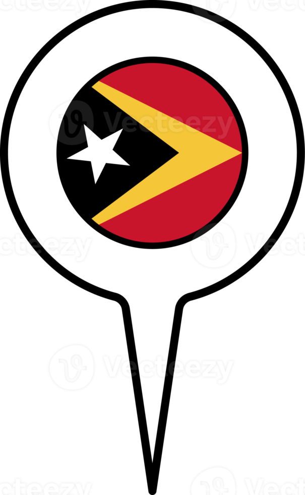 Timor leste vlag kaart wijzer icoon. png