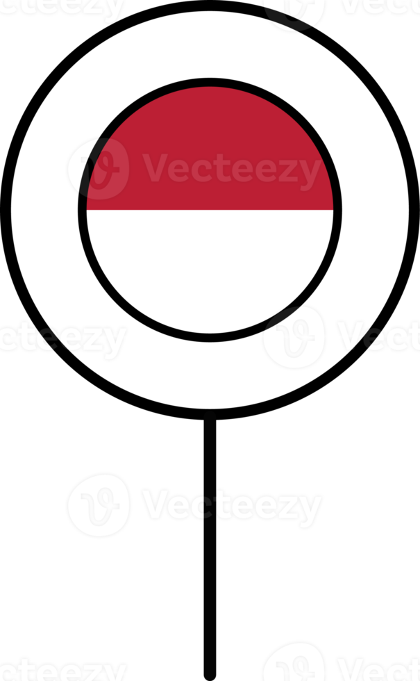 Indonesia flag circle pin icon. png