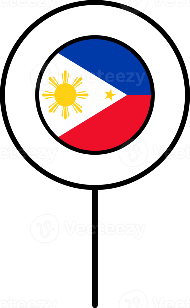 Philippines flag circle pin icon. png