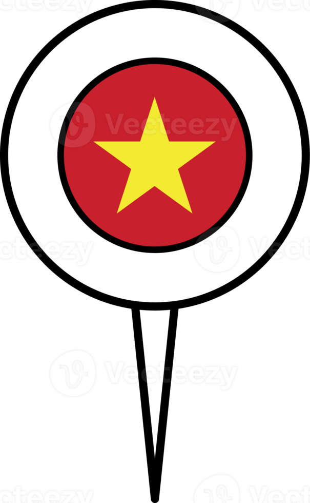 Vietnam flag pin location icon. png