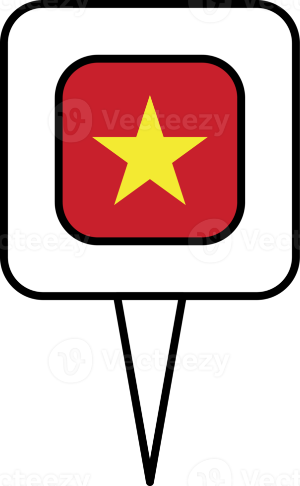 Vietnam flag pin place icon. png