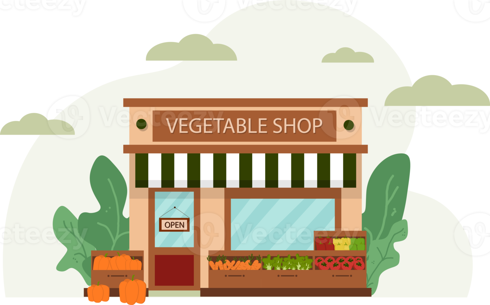 vegetabiliska affär, illustration av vegetabiliska affär. png