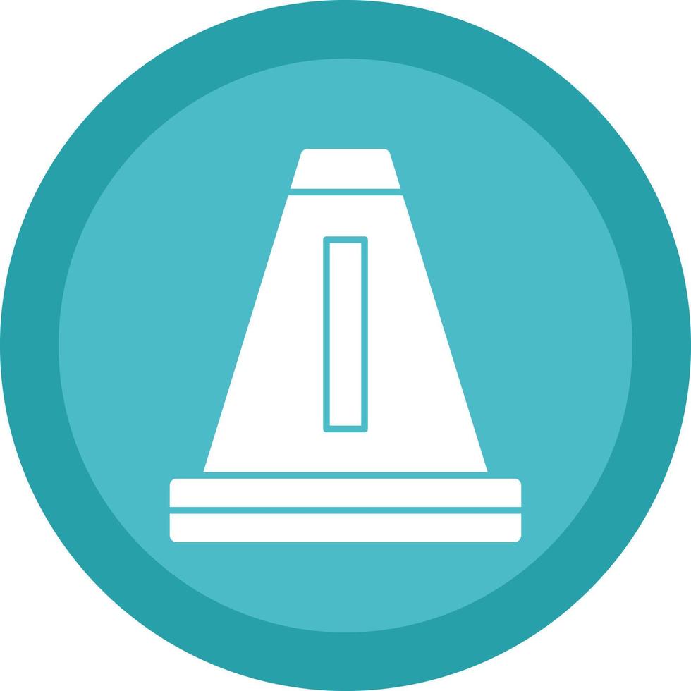Traffic Cone Vector Icon Design