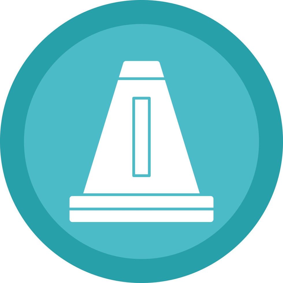 Traffic Cone Vector Icon Design