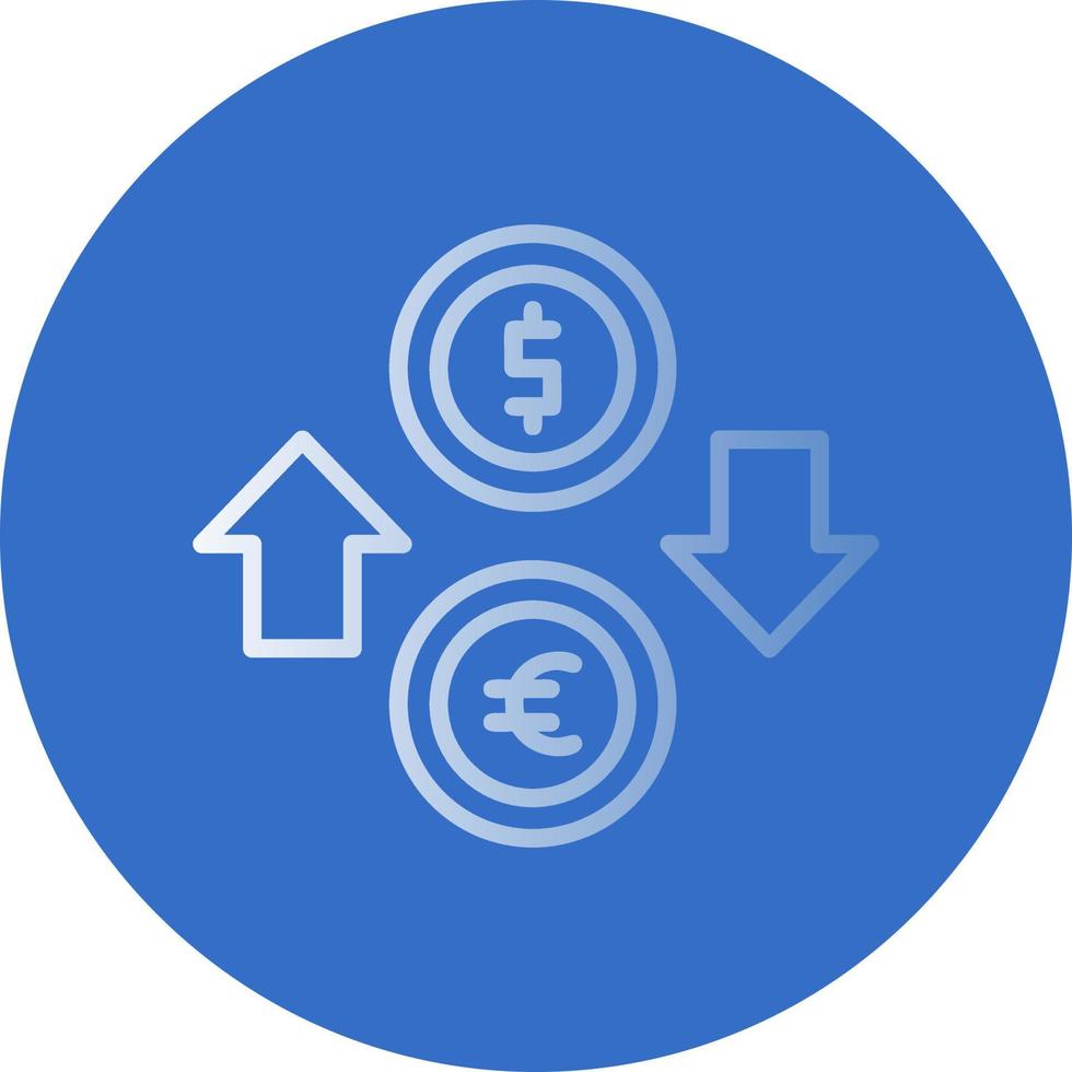 diseño de icono de vector de cambio de moneda