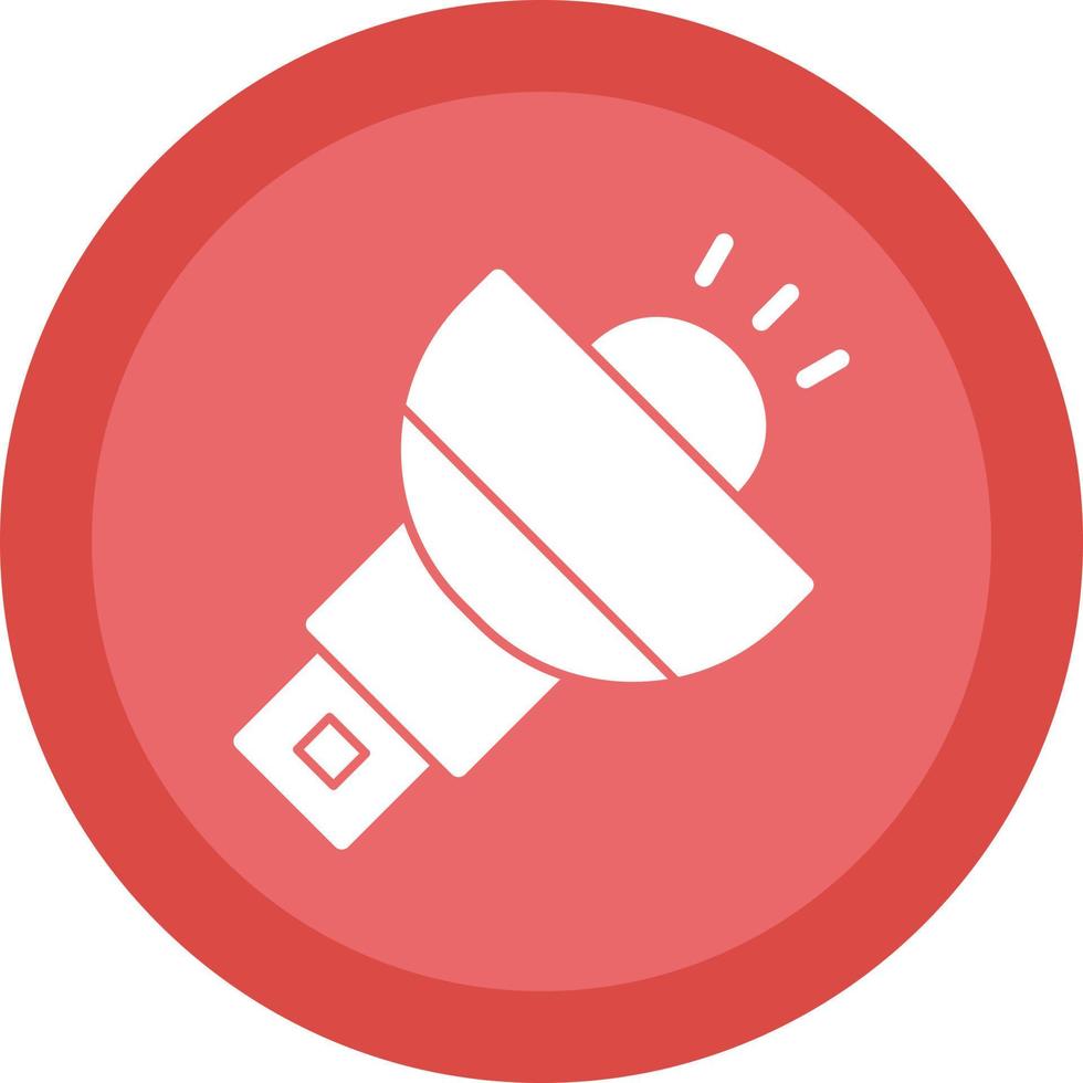 Flashlight Vector Icon Design