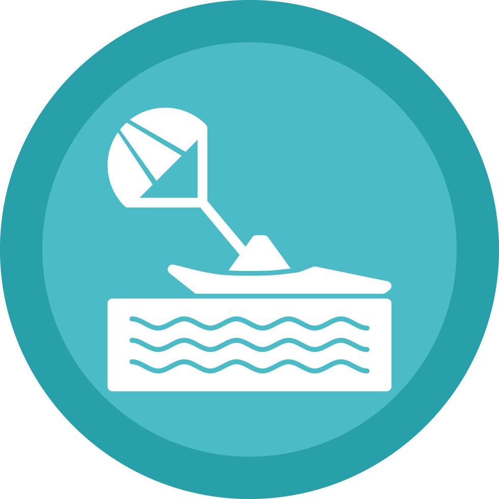 Parasailing Vector Icon Design
