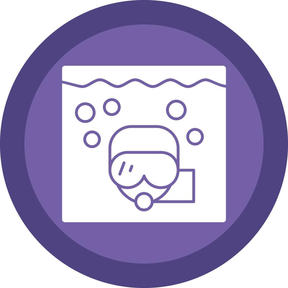 Snorkeling Vector Icon Design