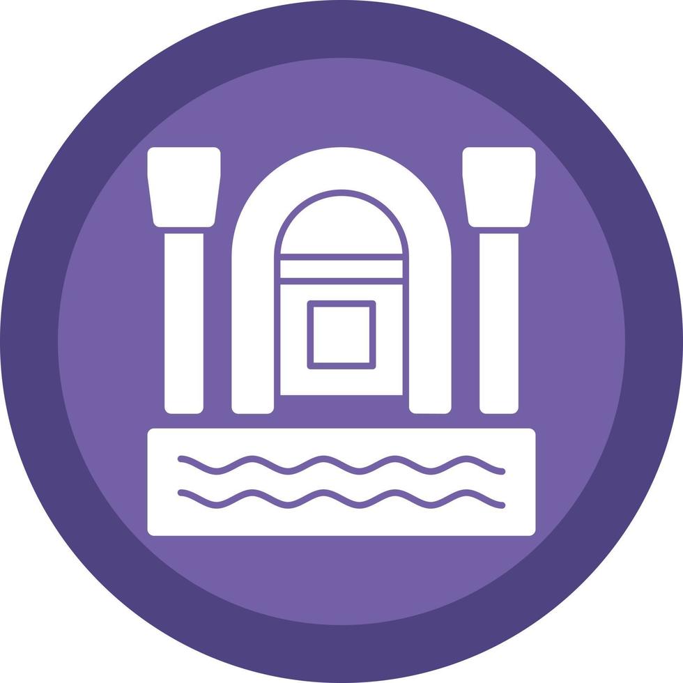 Rafting Vector Icon Design
