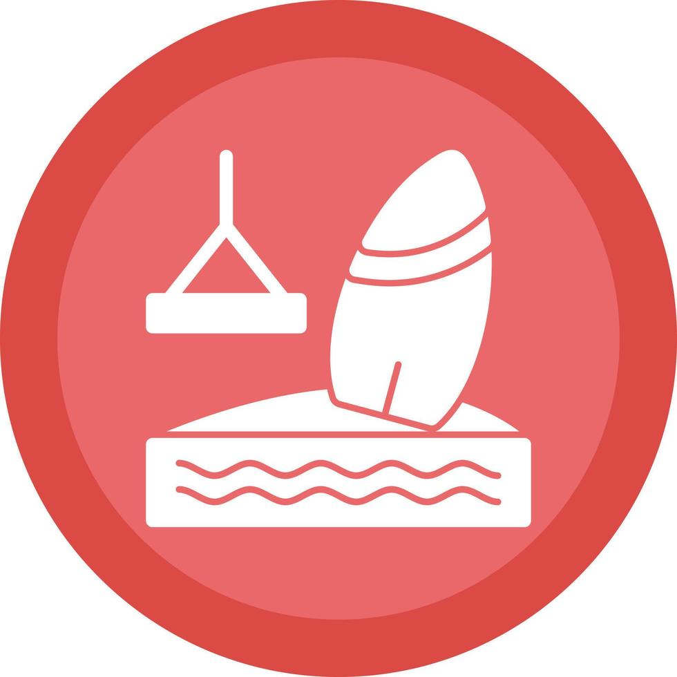 Wakeboarding Vector Icon Design