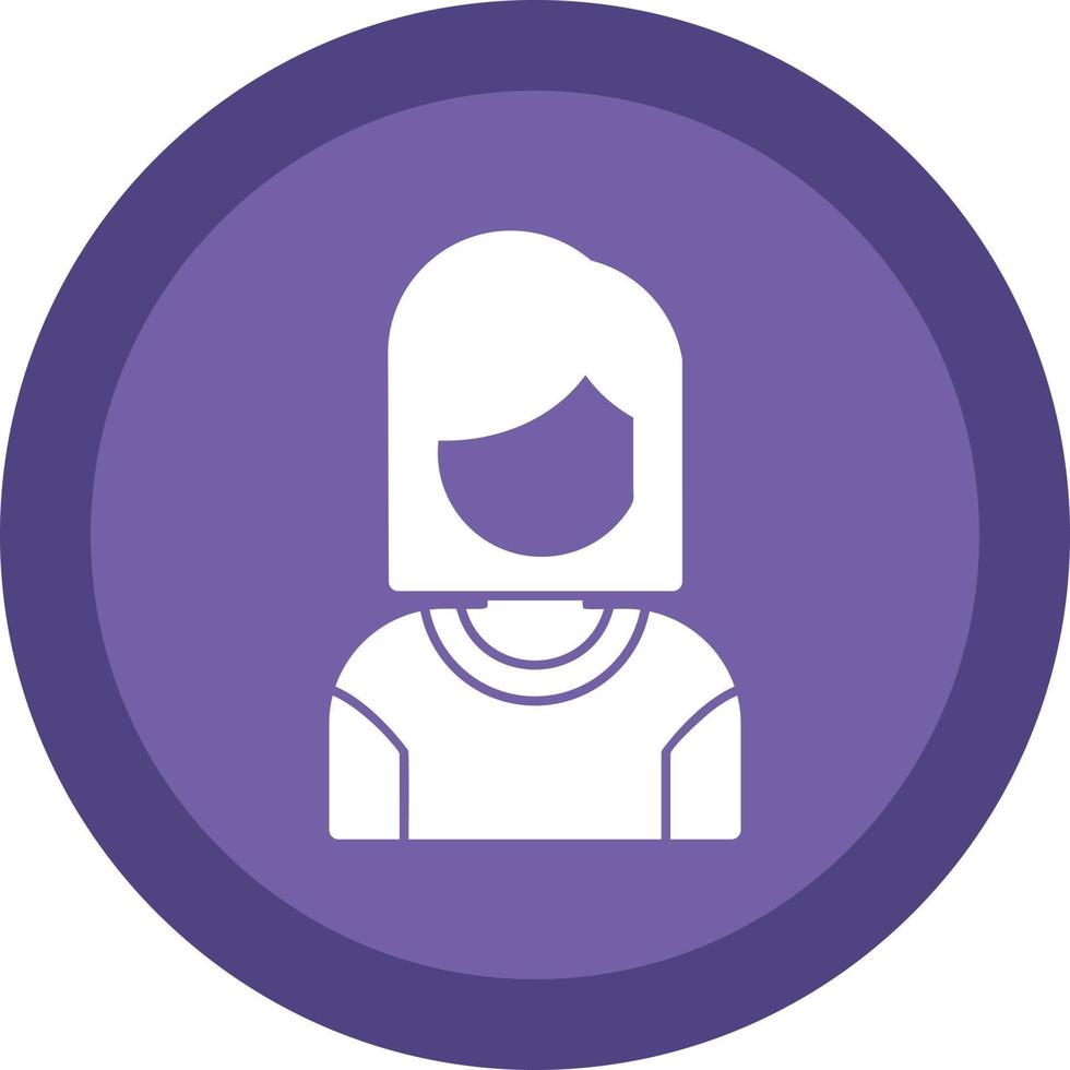 diseño de icono de vector de niña