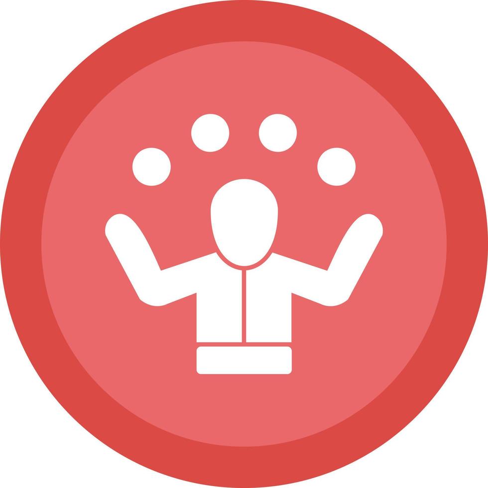 Juggling Vector Icon Design