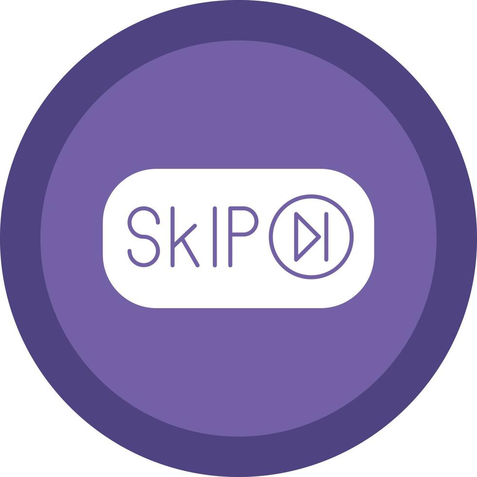 Skip Ad Vector Icon Design