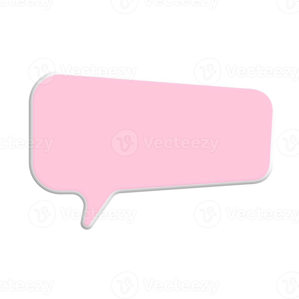speech bubble 3D png