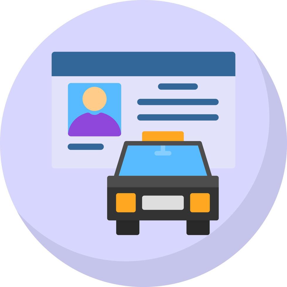 Driver License Vector Icon Design