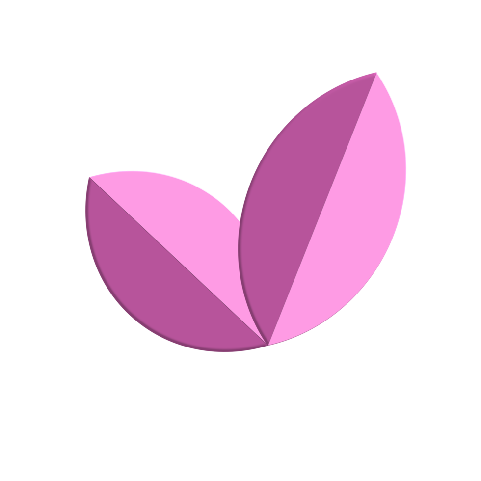 pink leaf element png