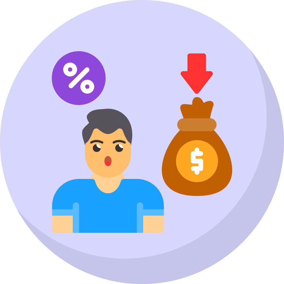 diseño de icono de vector de comisión