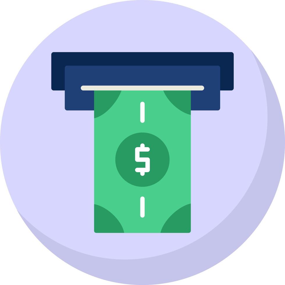 Money Withdrawal Vector Icon Design