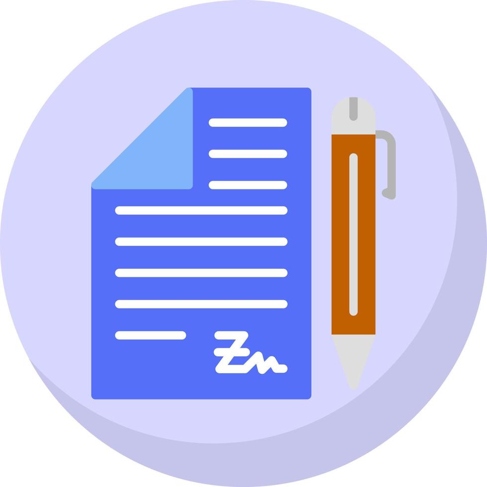 Contract Vector Icon Design