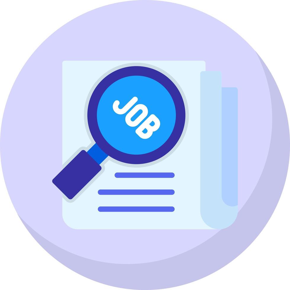 Job Search Vector Icon Design