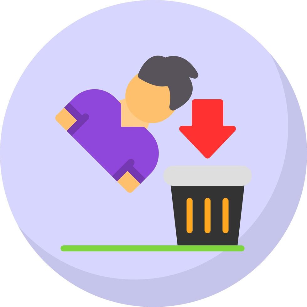 Thrown Away Vector Icon Design 21168974 Vector Art at Vecteezy